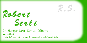 robert serli business card