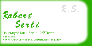 robert serli business card